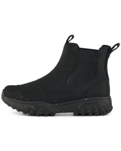 Woden Magda Rubber Track Boots - Black