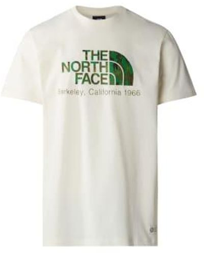 The North Face T-shirt Berkeley California Crème Xl - Green