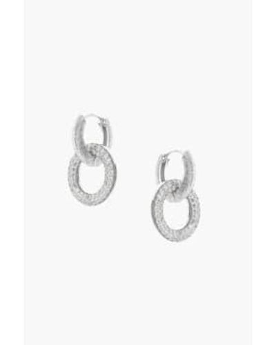 Tutti & Co Ea525s Charm Earrings One Size / Silver - White