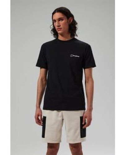 Berghaus S Mtn Silhouette Short Sleeve T Shirt Medium - Black