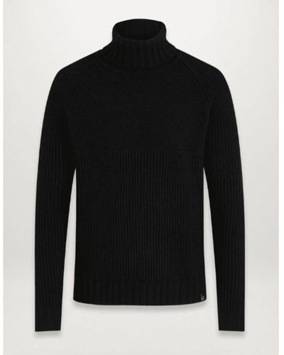 Belstaff Marine Roll Neck Sweater - Black
