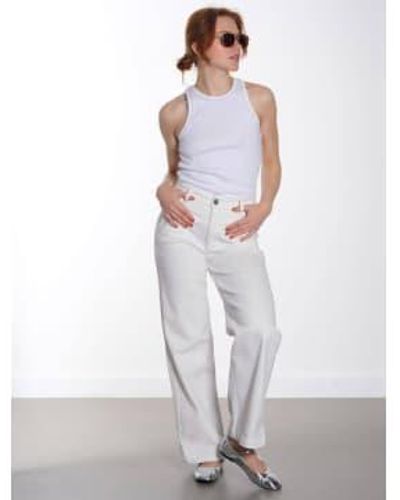 Numph Pantalones nuamiento - Blanco