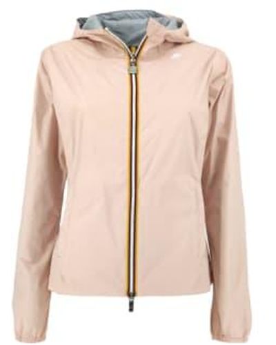 K-Way Giacca lily eco plus donna / grey réversible - Rose