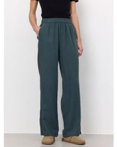 Levete Room Naja 7 Linen Trousers Deep - Blu