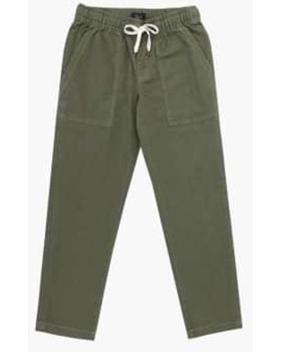 Rails Gobi Olive Linen Pant Size L - Green