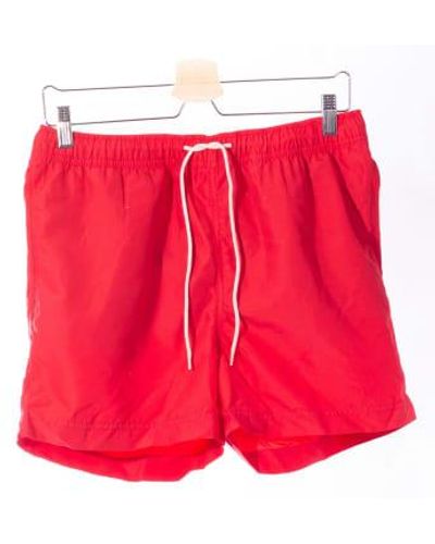 SELECTED Bath Shorts L - Red