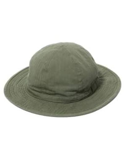 Buzz Rickson's Aviation Associates Herringbone Boonie Hat Olive L/7.5 - Green