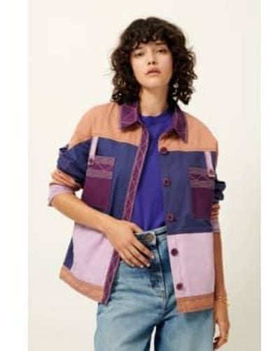 Sessun Alghero Patchwork Jacket Xs - Purple