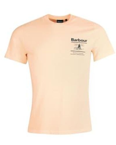 Barbour Chanonry T-shirt Coral Sands M - Natural