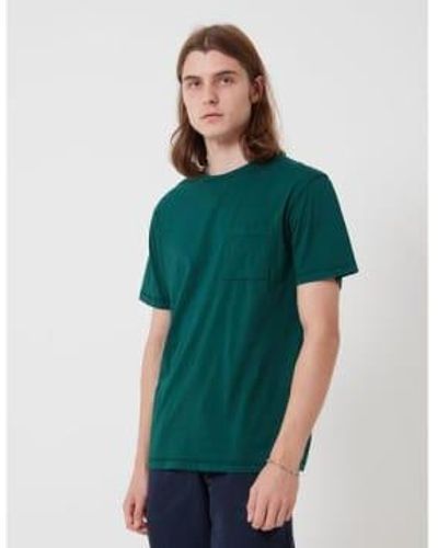 Bhode Camiseta besuto algodón biológico ver bosque - Verde