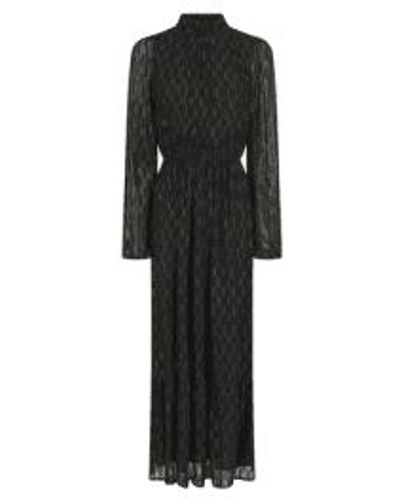 Nooki Design Naomi Jacquard Dress In Black - Nero