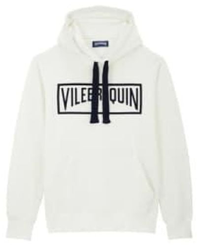 Vilebrequin Plain Cotton Embroidered Hoodie Off - White