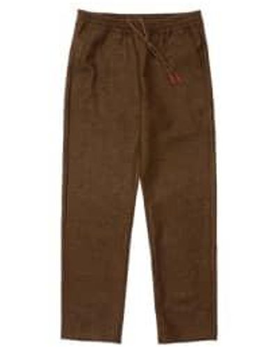 Homecore Pantalón pijama lana marrón tierra
