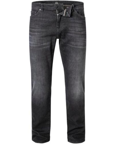 BOSS by HUGO BOSS Black Maine gewaschen regelmäßig Fit Cashmere Touch Jeans - Grau