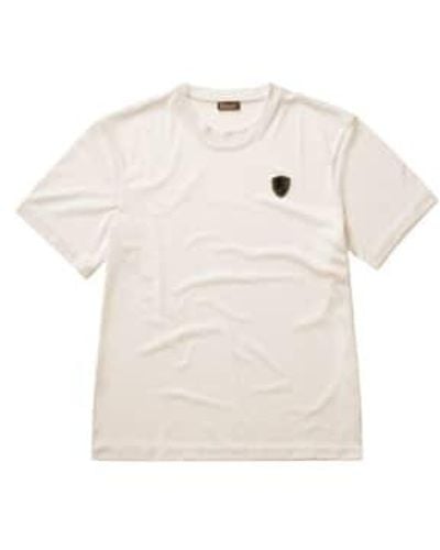 Blauer T Shirt For Man 24Sbluh02243 006807 102 - Bianco