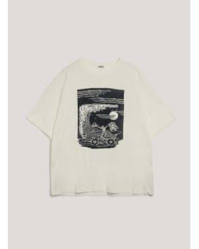 YMC On The Mountain Pass T Shirt 1 - Bianco