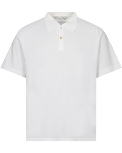 Lanvin Classic Fit Polo Shirt Optic - Bianco