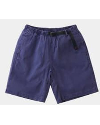 Gramicci G-shorts- pigmento púrpura gris teñido - Azul