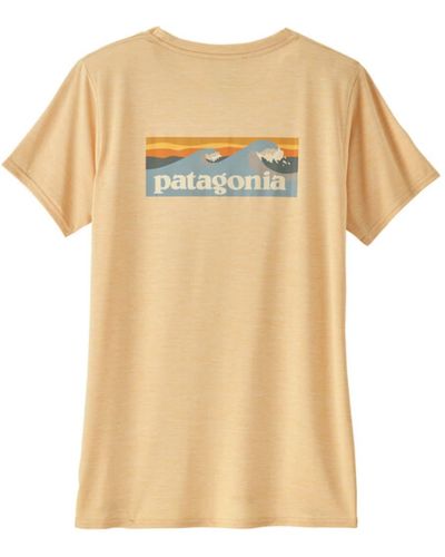 Patagonia T-shirt Capilene Cool Daily Graphic Sandy Melon - Natural