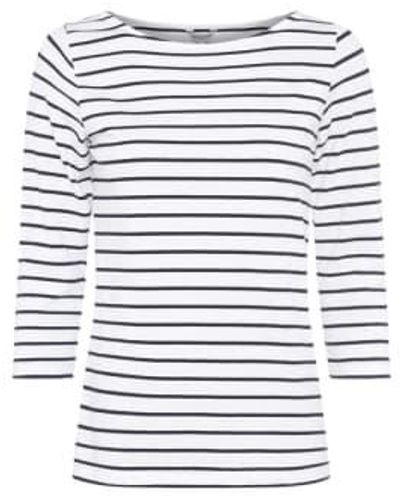 Great Plains Essential Jersey Top Optic /white Organic Cotton 10