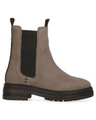 Maruti Taupe Bay Suede Boots 37 - Brown