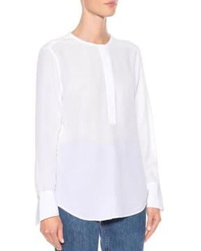 Equipment Mabel Silk Shirt L - White