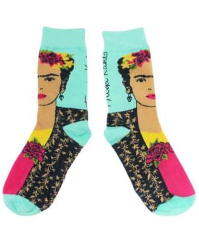 House of Disaster Frida Kahlo Socken mit Geschenkbox - Grün