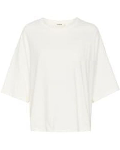 Soaked In Luxury Gebrochenes weißes emilia -t -shirt