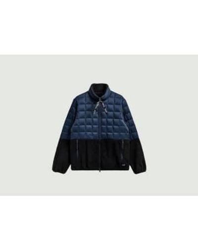 Taion Quilted Fleece Jacket S - Blue