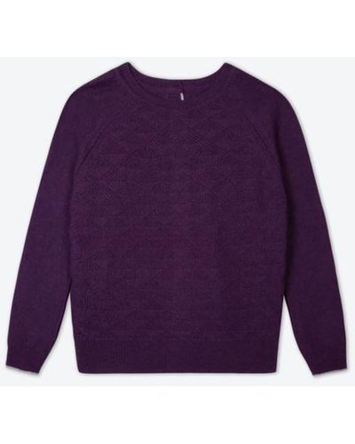 Lowie Aubergine Recycled Cashmere Jumpigan - Purple