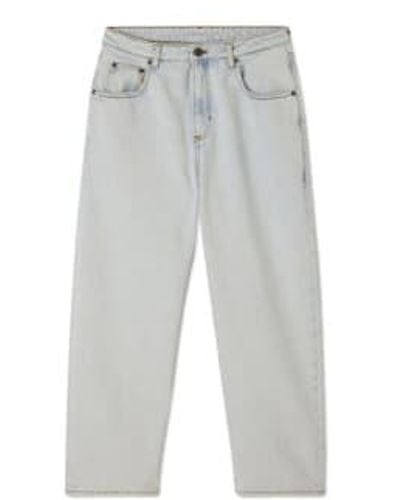 American Vintage Pantalon Tejano Joybird Winter Bleach - Grigio