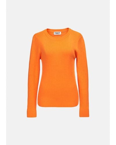 Essentiel Antwerp Neon Orange Fitted Bandito Sweater