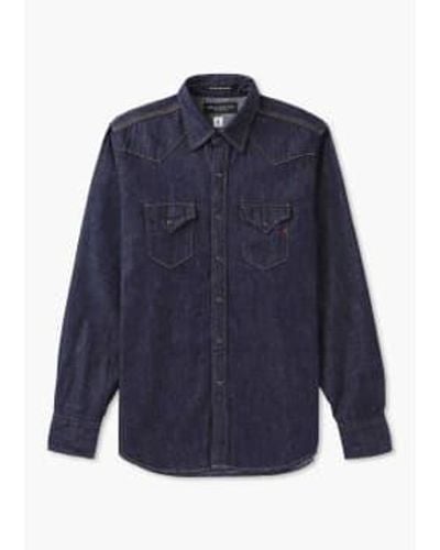 Replay S Aged Shirt - Blue
