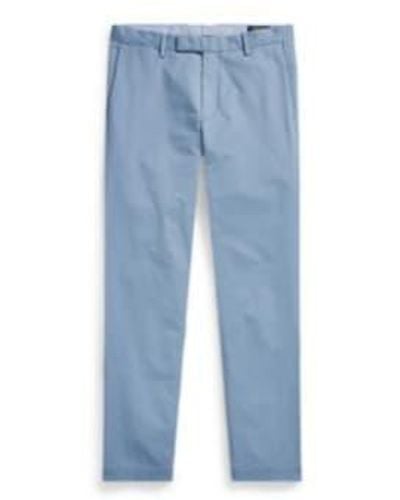 Ralph Lauren Pantalon chino plat à ajustement bleu