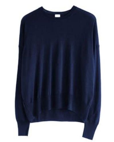 C.t. Plage Sweater For Woman Ct24116 Navy - Blu