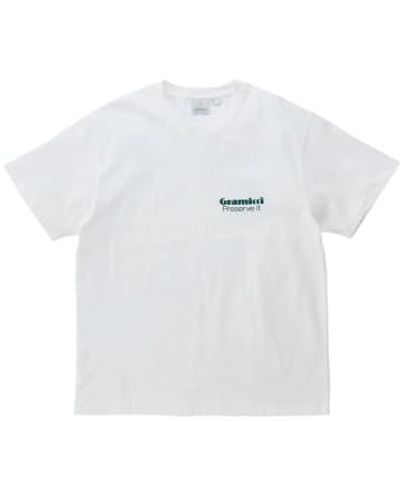 Gramicci Preserve-it t shirt - Blanco