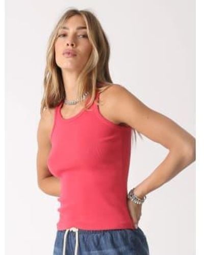 Electric and Rose Electric And Sinclair Rib Tank Top - Red