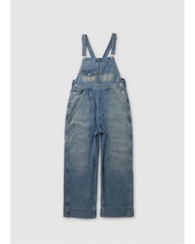 Free People Womens Murphy Utility Dungarees In Jackson Blue 1