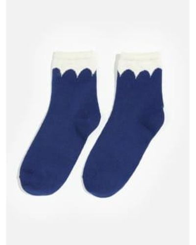 Bellerose Trabajador calcetines bohair - Azul