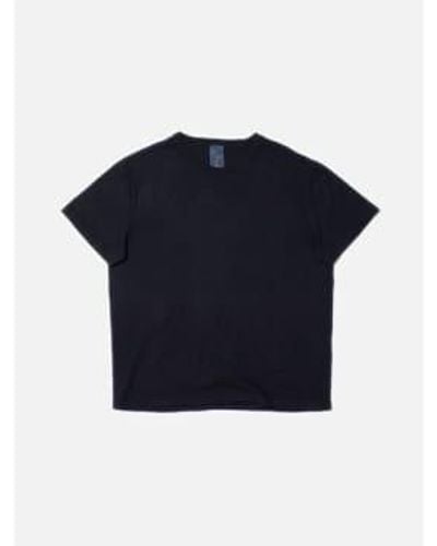 Nudie Jeans T-shirt roffe b01/schwarz - Blau
