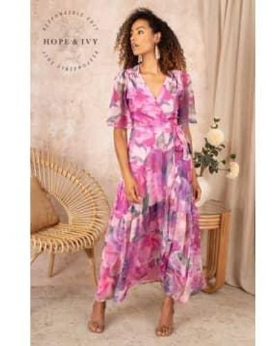 Hope & Ivy Tessa Dress / Uk 8 - Pink