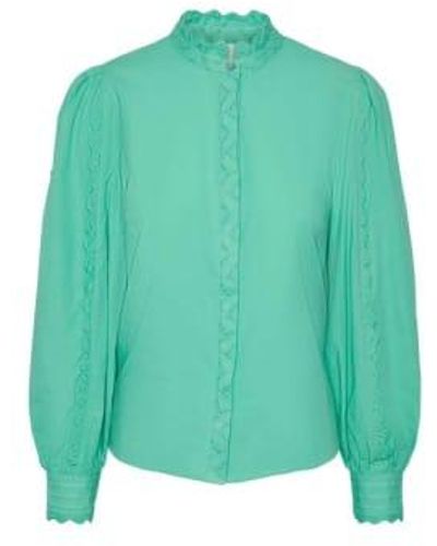 Y.A.S Ebru Long Sleeve Shirt Katydid - Green