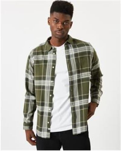 Minimum Jack Long Sleeved Shirt 9924 Est Night S - Green