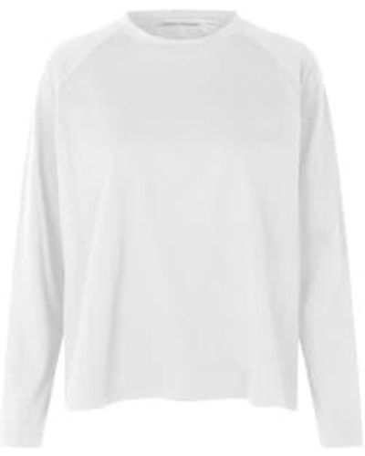 Rabens Saloner Urd Open Back T-shirt Xs/s - White