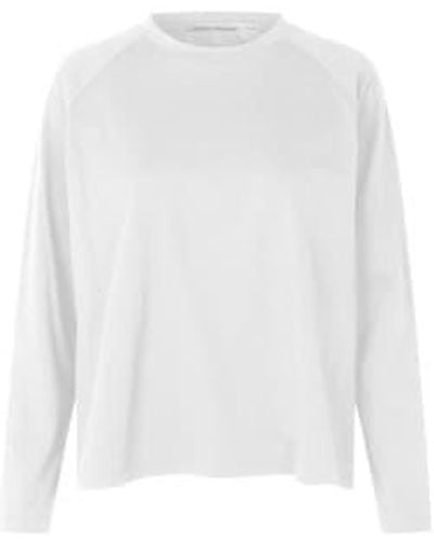 Rabens Saloner Urd Open Back T Shirt - Bianco