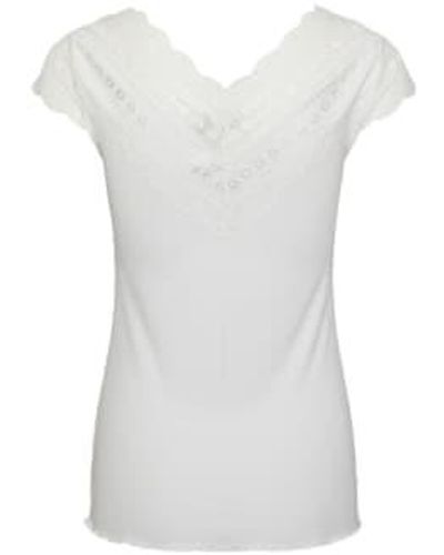 Y.A.S Yasellina Capsleeve Top M - White