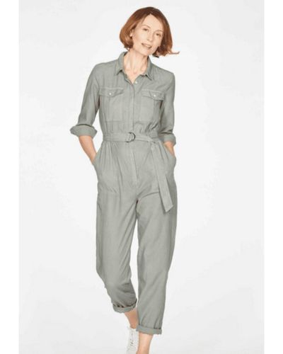 Thought Organic Cotton Essential Twill Utility Boiler Suit - Grigio