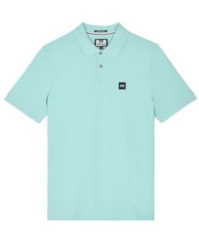Weekend Offender Caneiros Short Sleeved Polo Shirt - Blu