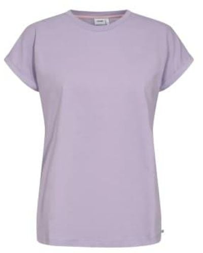 Numph Beverly T Shirt Gots In Lilac Breeze - Viola