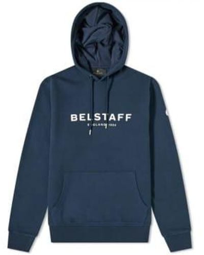 Belstaff 1924 hoodie dunkle tinte weiß - Blau